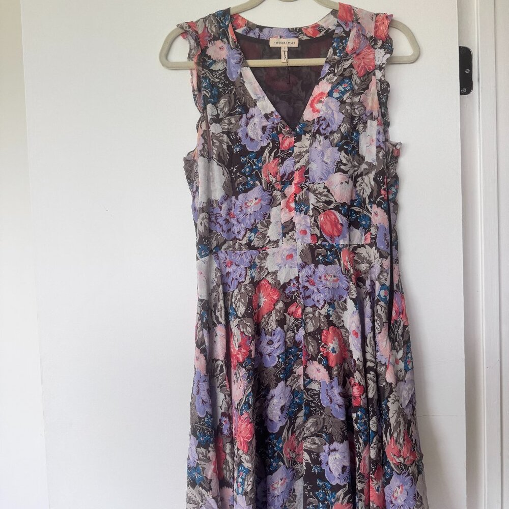 NWOT Rebecca Taylor floral midi dress